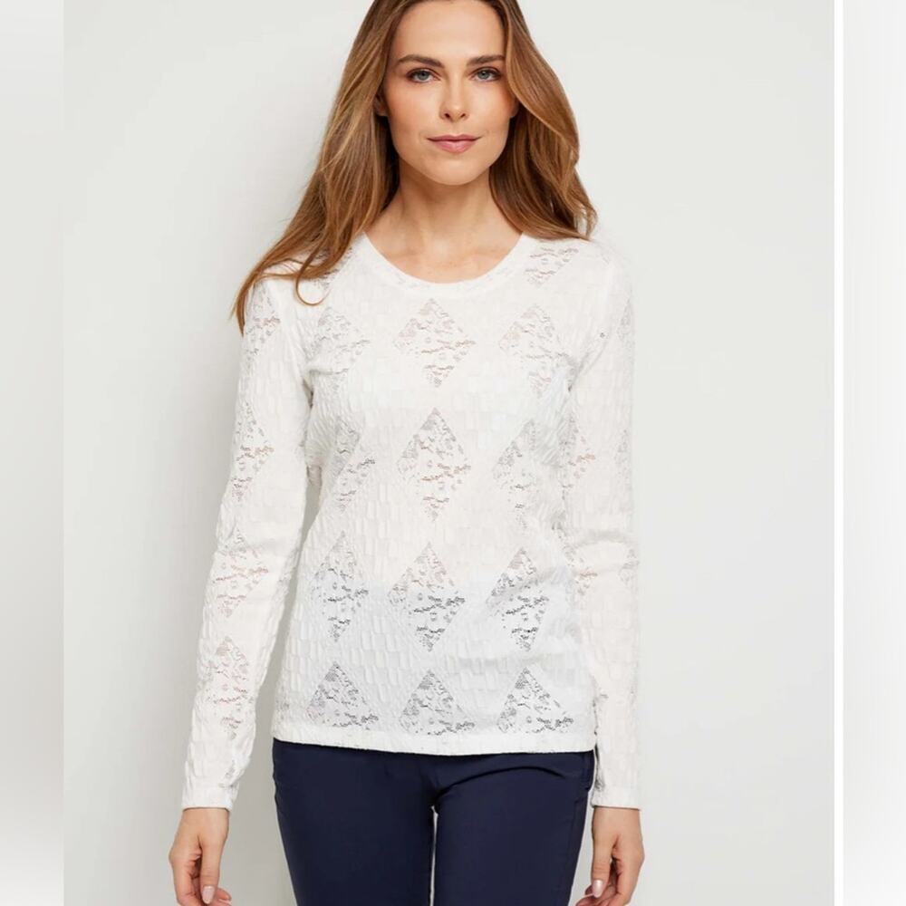 New! Anatomie Stretch Lace Juliana Top Women's